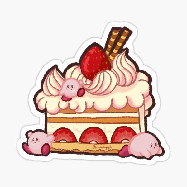 Kirby et gâteau Sticker