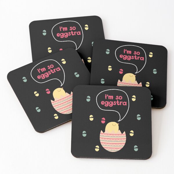 Item preview, I’m So Eggstra | Spring Chick | Easter Sunday | Easter Eggs designed and sold by Dancing Dolphin Crafts.