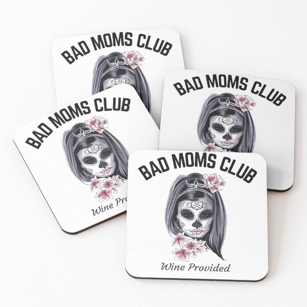 Item preview, Bad Moms Club Wine Provided Skull  designed and sold by Sujitra  Romyen.