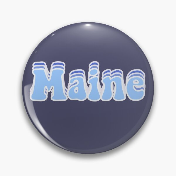 Item preview, Retro Maine - Blue designed and sold by PlumAdorable.