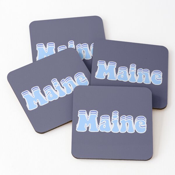 Item preview, Retro Maine - Blue designed and sold by PlumAdorable.