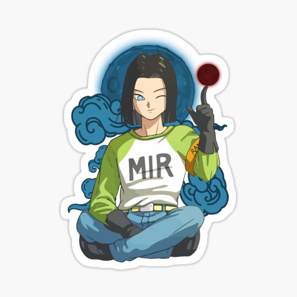 Dragon Ball Sticker – Android 17 – Acid Ink Designs