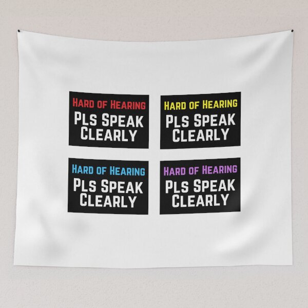 Item preview, Hard of Hearing Please Speak Clearly designed and sold by DocTeen.