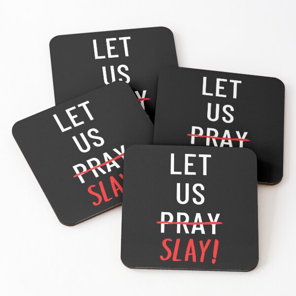 Item preview, Let Us Pray And Slay! designed and sold by Legit Hooligan.