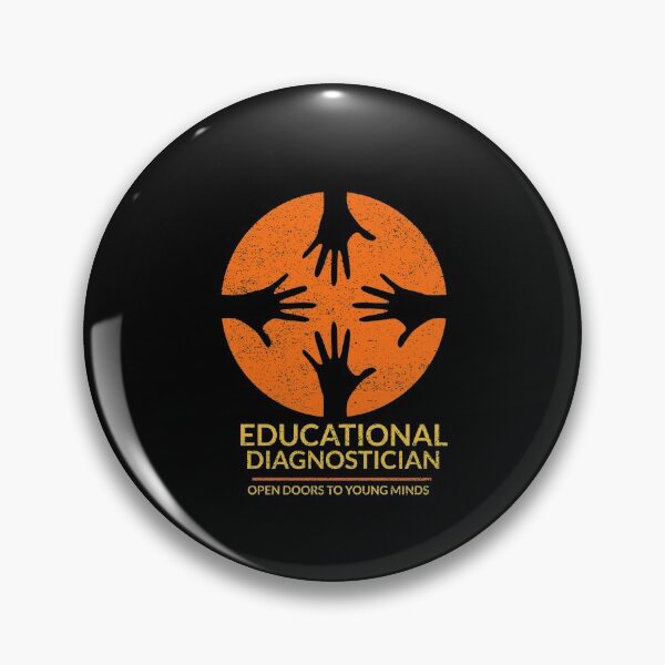 Item preview, Educational Diagnostician. Opening Doors to Young Minds yellow writing designed and sold by GmolahUnlimited.