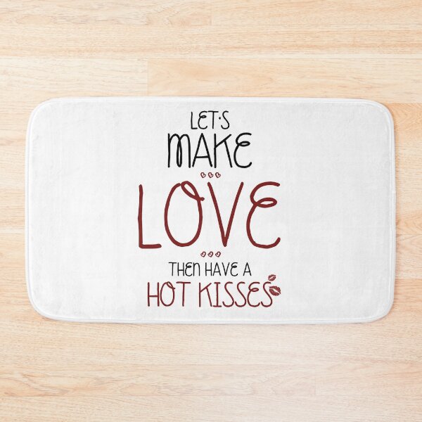 Item preview, Lets Make Love and then have a Hot Kisses Lettering Design designed and sold by Khotekmei.