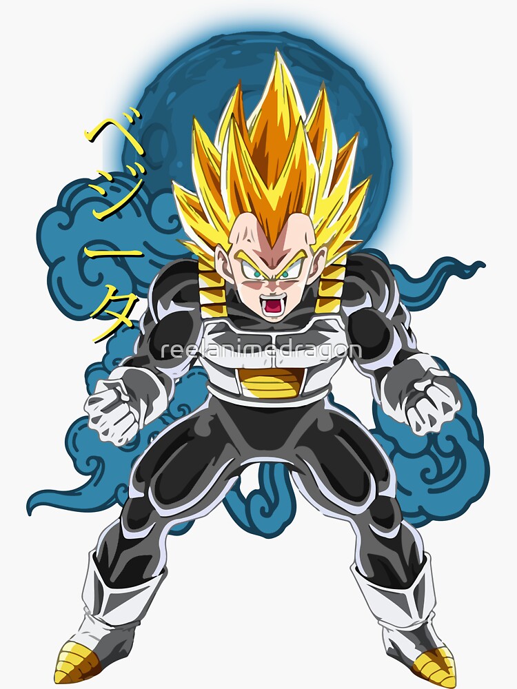 Vegeta Saiyan prince Sticker for Sale by Yashdusane