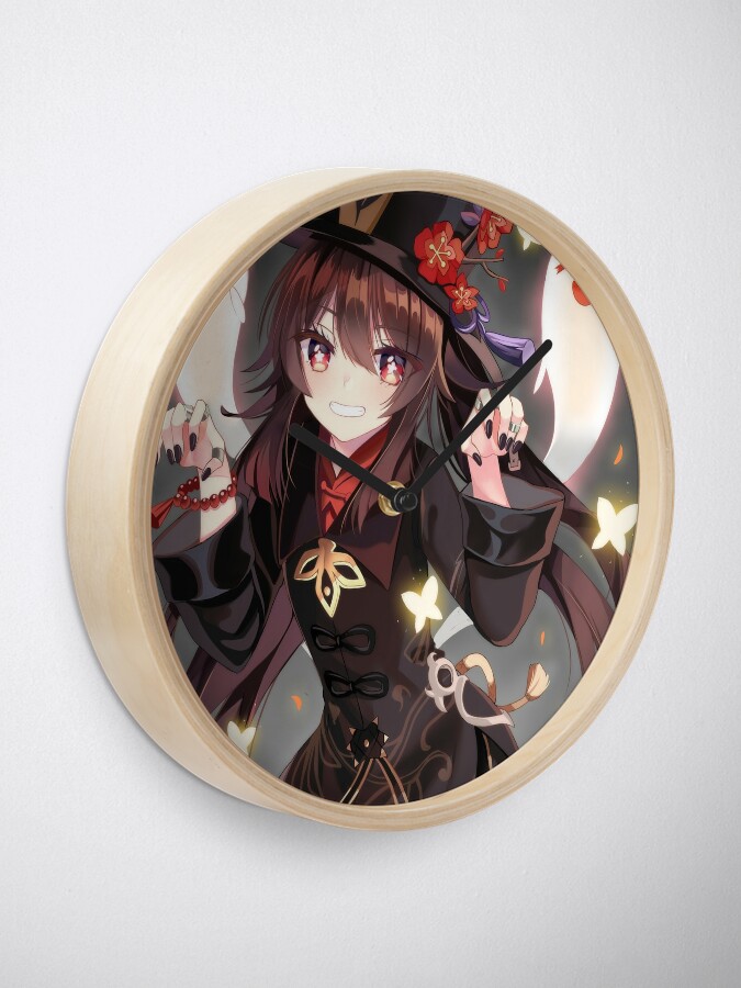 Hu Tao, Genshin Impact Clock for Sale by parkerku