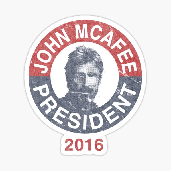 Item preview, Vintage John McAfee for President 2016 designed and sold by flippinsg.
