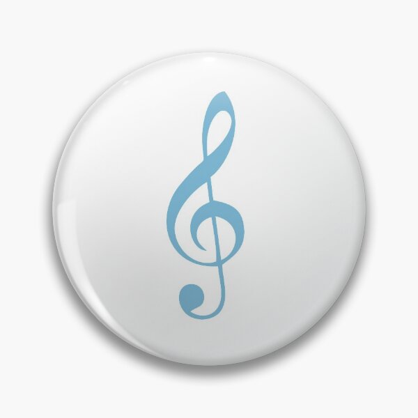 Item preview, Musical Note G Clef - Sky Blue designed and sold by flying-flamingo.