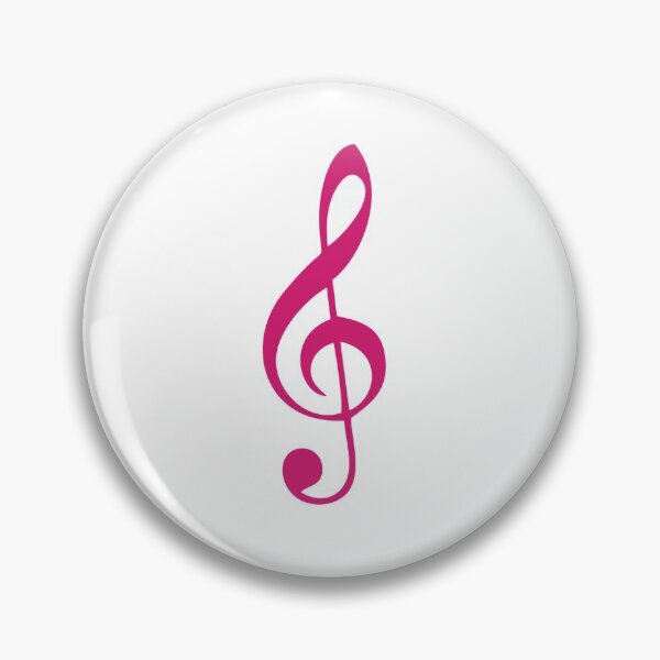 Item preview, Musical Note G Clef - Raspberry Red designed and sold by flying-flamingo.