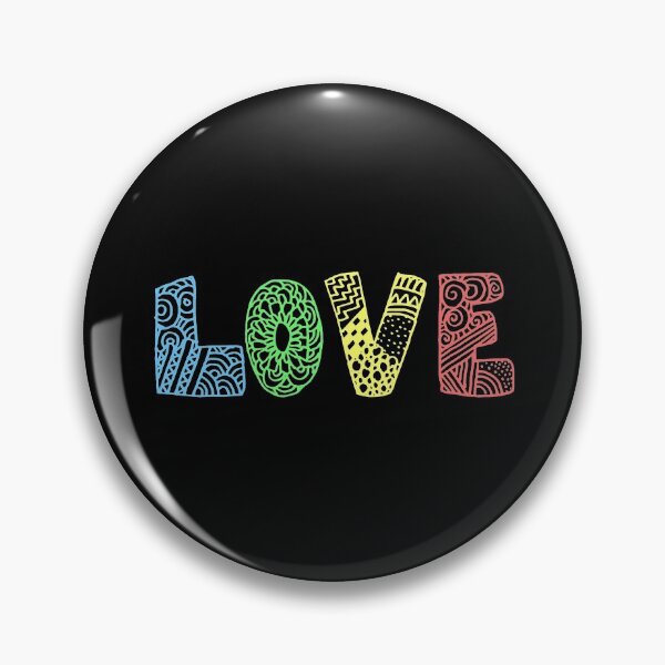 Item preview, LOVE graphic design colourful rainbow designed and sold by Atrayos.