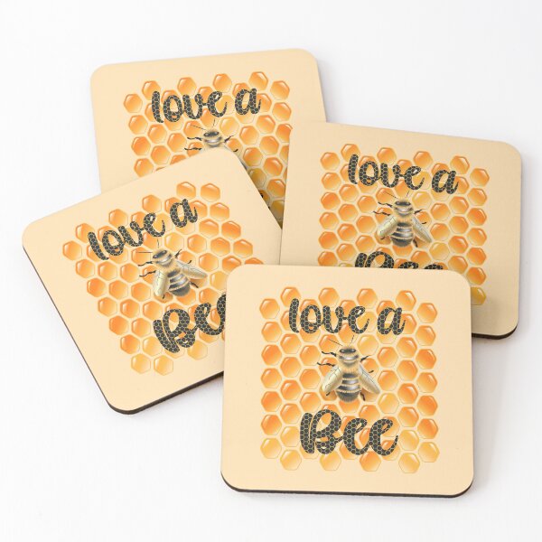 Item preview, Love a Bee! (On Light Orange) designed and sold by PawsitiveMum.
