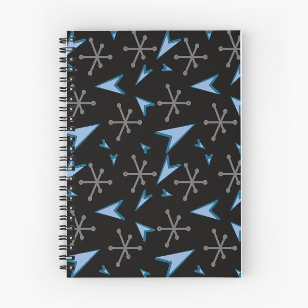 Aperçu de l'œuvre Triangle moderne noir et bleu et motif Jacks créée et vendue par LavenderMint.