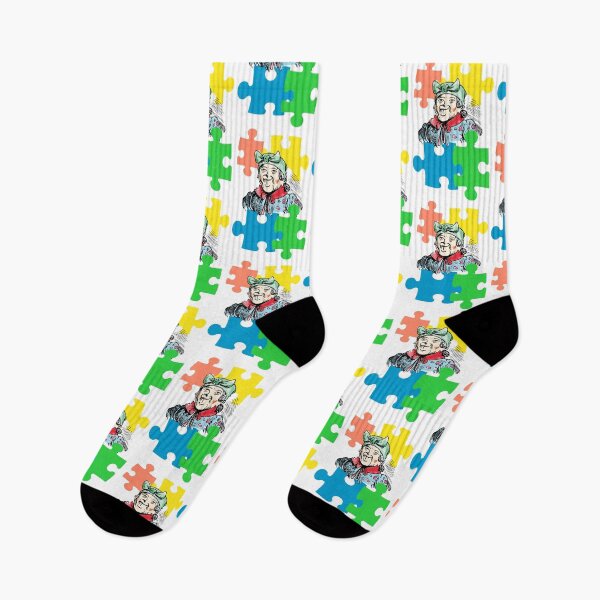 Item preview, Witwe Bolte, floral pattern, colorful illustration Wilhelm Busch designed and sold by Mauswohn.