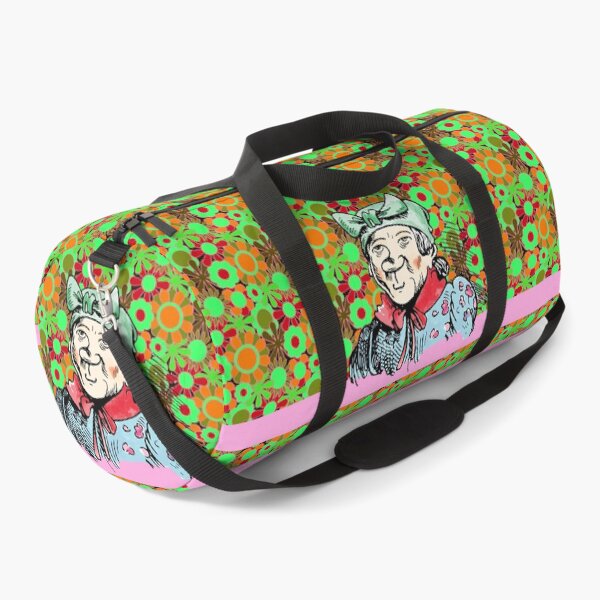 Item preview, Witwe Bolte, floral pattern, colorful illustration Wilhelm Busch designed and sold by Mauswohn.