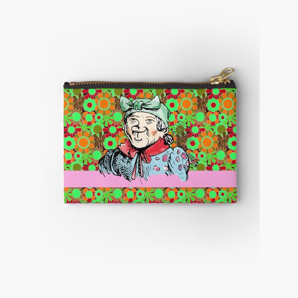 Item preview, Witwe Bolte, floral pattern, colorful illustration Wilhelm Busch designed and sold by Mauswohn.