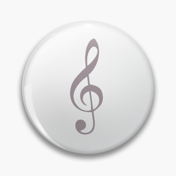 Item preview, Musical Note G Clef - Neutral Taupe Grey designed and sold by flying-flamingo.