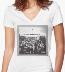 To Pimp a Butterfly Women's Fitted V-Neck T-Shirt
