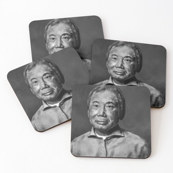 Item preview, Haruki Murakami Portrait Painting  designed and sold by DianneNorris.