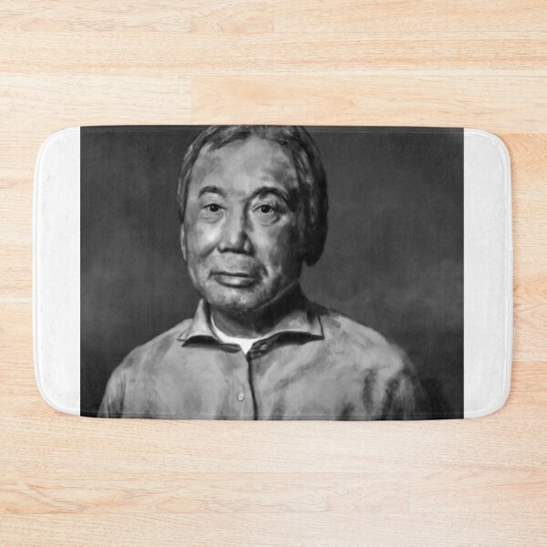 Item preview, Haruki Murakami Portrait Painting  designed and sold by DianneNorris.