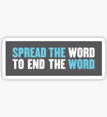 Verbreite das Wort, um das Wort zu beenden Sticker