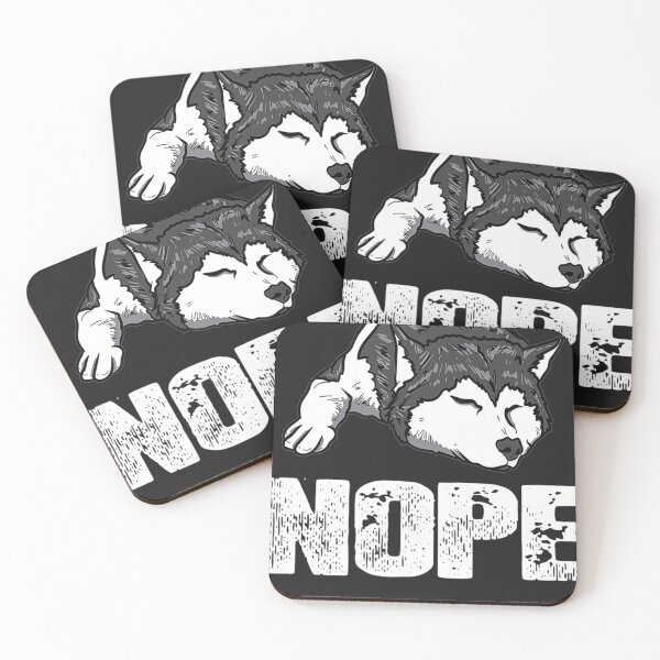 Item preview, Distressed Nope Funny Siberian Husky Lover designed and sold by Mastainich09.