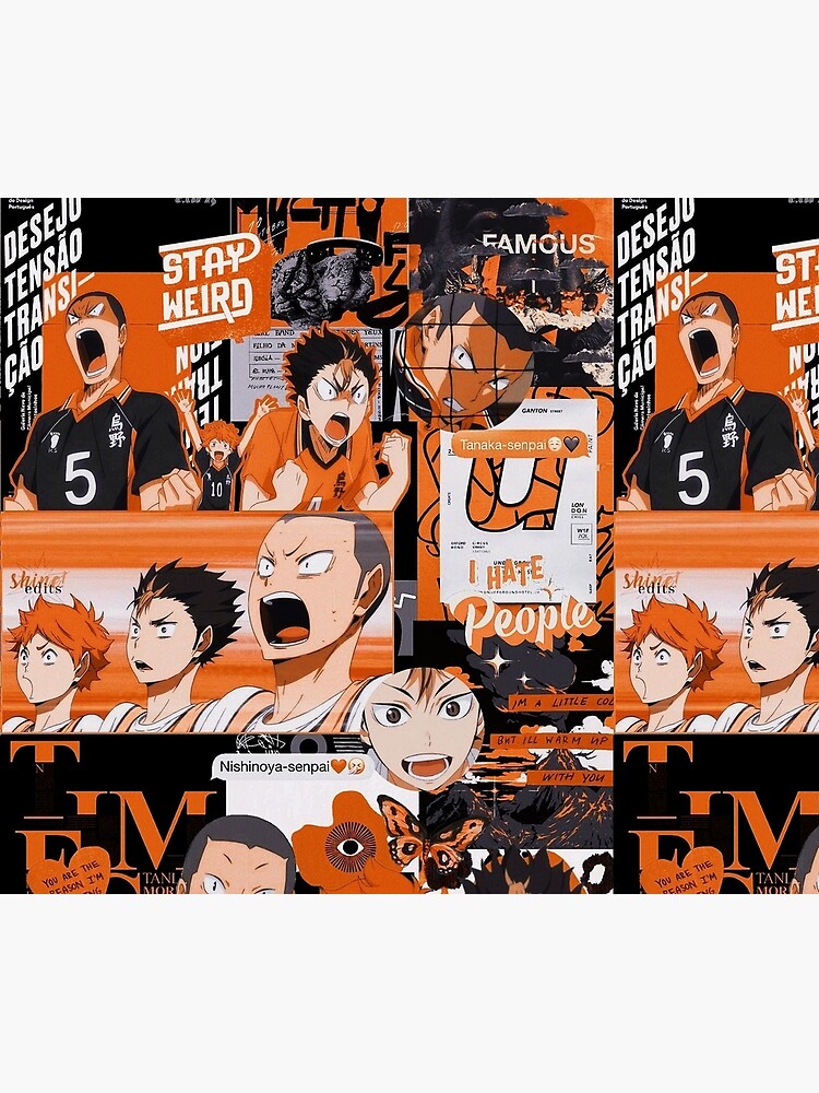 "Haikyuu Poster Anime Series" Throw Blanket for Sale by charlesschott Redbubble
