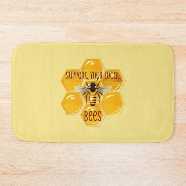 Item preview, Support Your Local Bees! (On Lt. Yellow) designed and sold by PawsitiveMum.