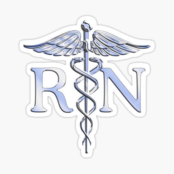 Registered Nurse Medical Caduceus Sticker
