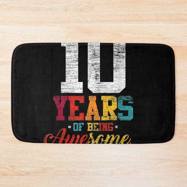 Item preview, 10 years of being awesome, 10th birthday 10th birthday celebration, gift for 10 years old grandson, 10th birthday gifts for girls,   designed and sold by ryanpensyp.