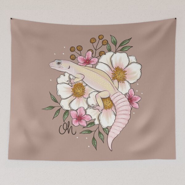 Item preview, Leopard Gecko Murphy's Patternless with Florals designed and sold by Paige Penrose.