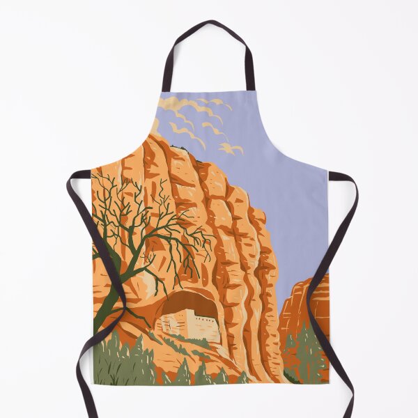 Item preview, Mogollon Cliff Dwellings in Gila Cliff Dwellings National Monument Located in the Gila Wilderness New Mexico WPA Poster Art designed and sold by patrimonio.