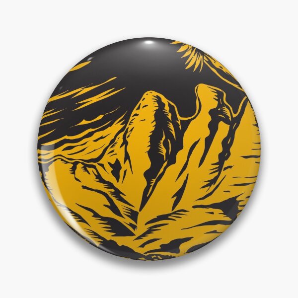 Item preview, Joshua Tree in the Remote and Rugged Desert Landscape of Gold Butte National Monument in Clark County Nevada Woodcut WPA Poster Art designed and sold by patrimonio.