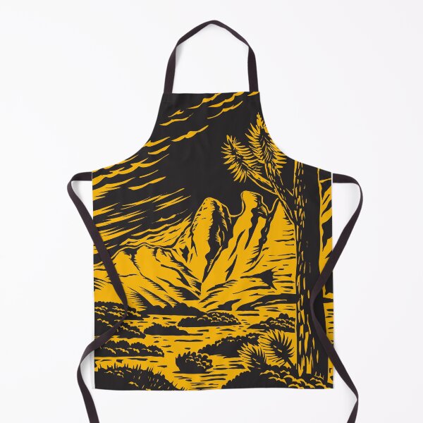 Item preview, Joshua Tree in the Remote and Rugged Desert Landscape of Gold Butte National Monument in Clark County Nevada Woodcut WPA Poster Art designed and sold by patrimonio.