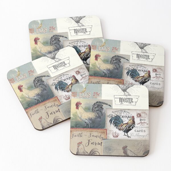 Item preview, Roosters designed and sold by FloppyArts.