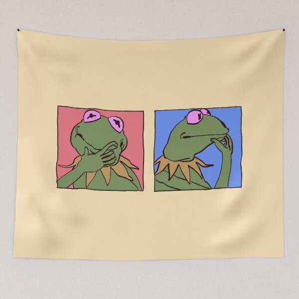 Item preview, I draw kermit the frog doing the hmm thinking. The muppets series. designed and sold by RansRoom.