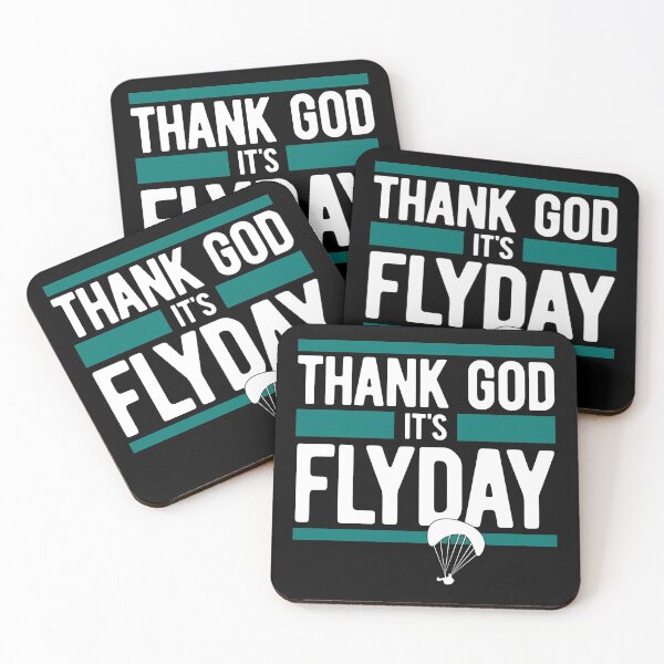 Item preview, Thank God It's Flyday, funny saying for paragliding pilots designed and sold by emmjott.