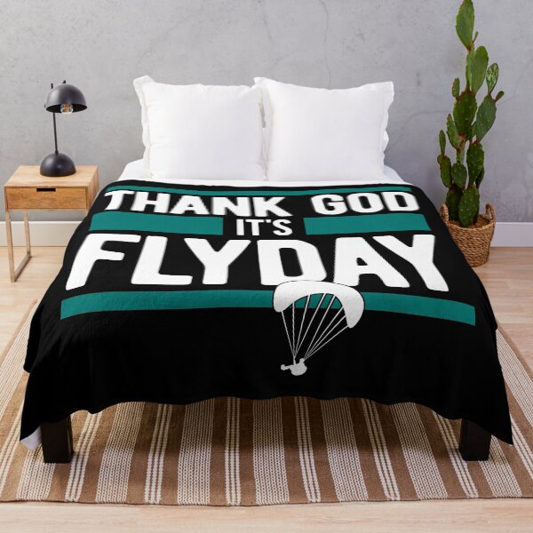 Item preview, Thank God It's Flyday, funny saying for paragliding pilots designed and sold by emmjott.