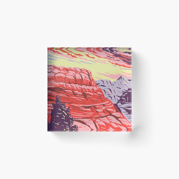 Item preview, The Vermilion Cliffs National Monument in Coconino County Arizona includes the Paria Plateau Vermilion Cliffs Coyote Buttes and Paria Canyon WPA Poster Art designed and sold by patrimonio.