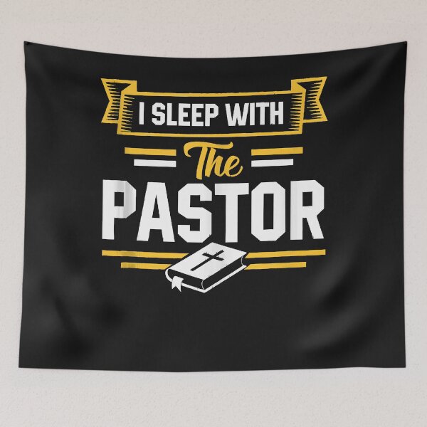 Item preview, I Sleep With The Pastor Funny Pastor's Wife Tank Top designed and sold by Lukifo-Caster.