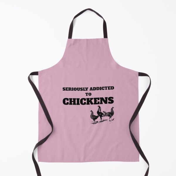 Item preview, Seriously Addicted to Chickens -funny chicken design on dusty pink designed and sold by katiekendall.