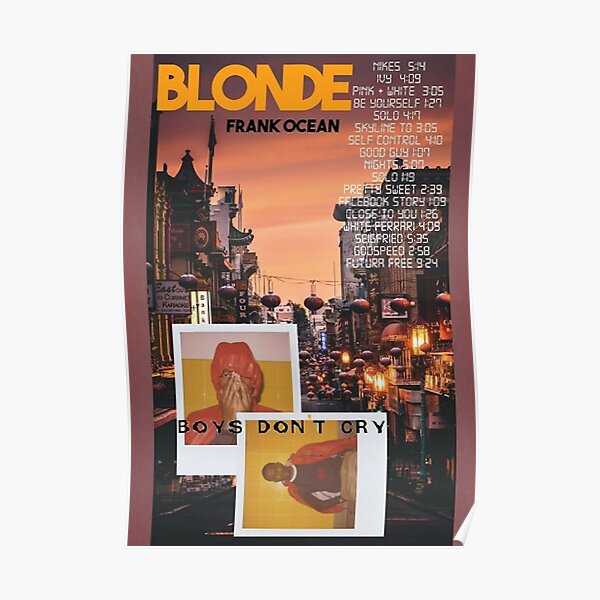 frank ocean SMILES ポスター ORANGE POSTER