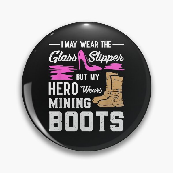 Artikelvorschau, My Hero Wears Mining Boots Coal Miner Gift Wife T-Shirt entworfen und verkauft von Lukifo-Caster.