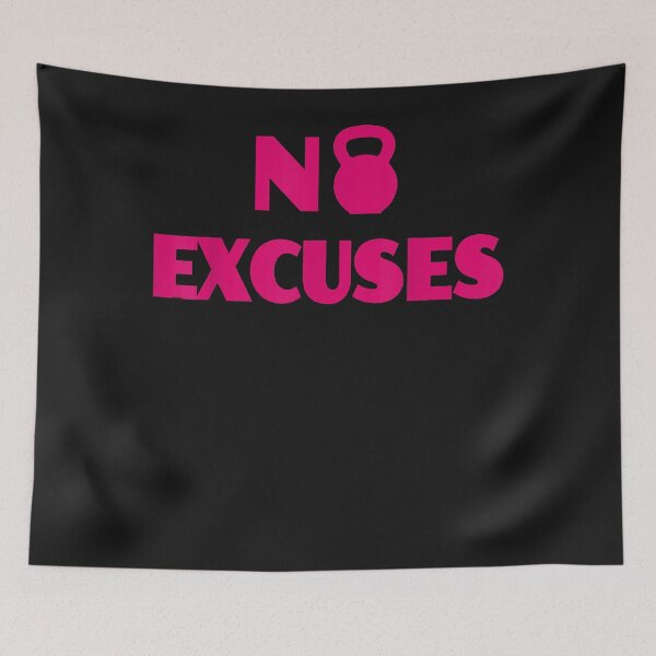 Item preview, No Excuses Women T Shirt Gym Top Workout T-Shirt T-Shirt designed and sold by Lukifo-Caster.