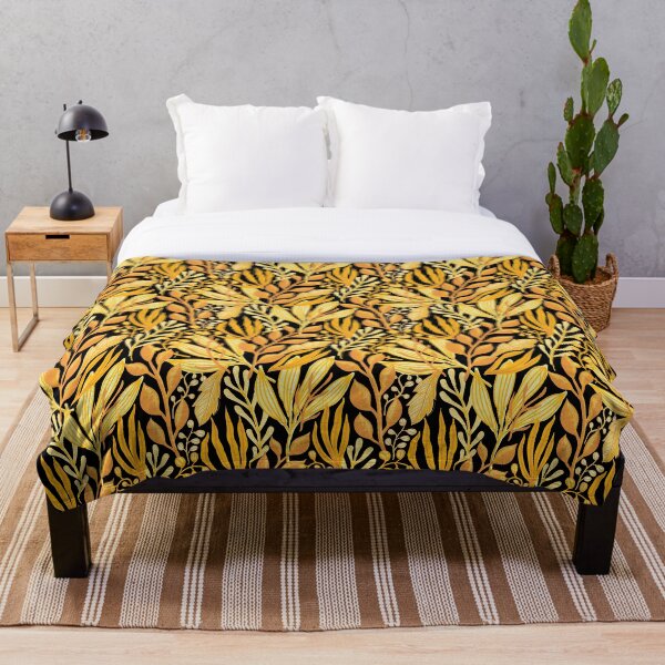 Item preview, Yellow Shade Leaves Pattern designed and sold by SaamyaTyagi.
