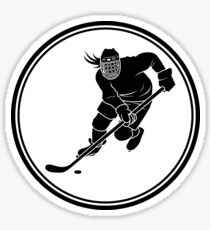 Womens Hockey Sticker