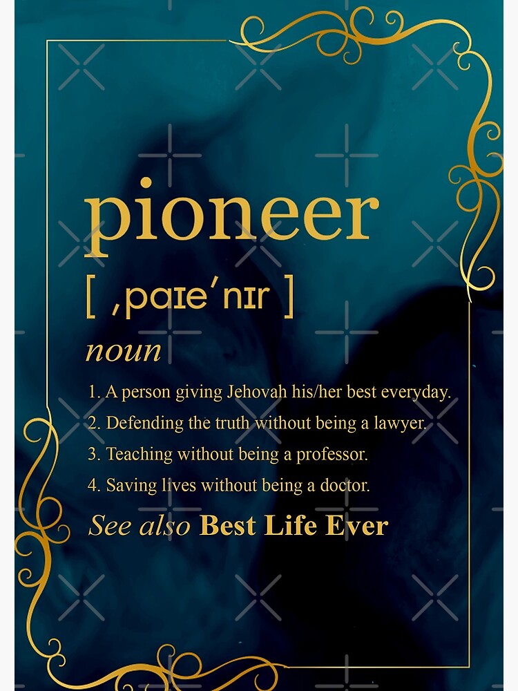 "Jehovah's Witness Pioneer Definition Best Life Ever " Journal for Sale