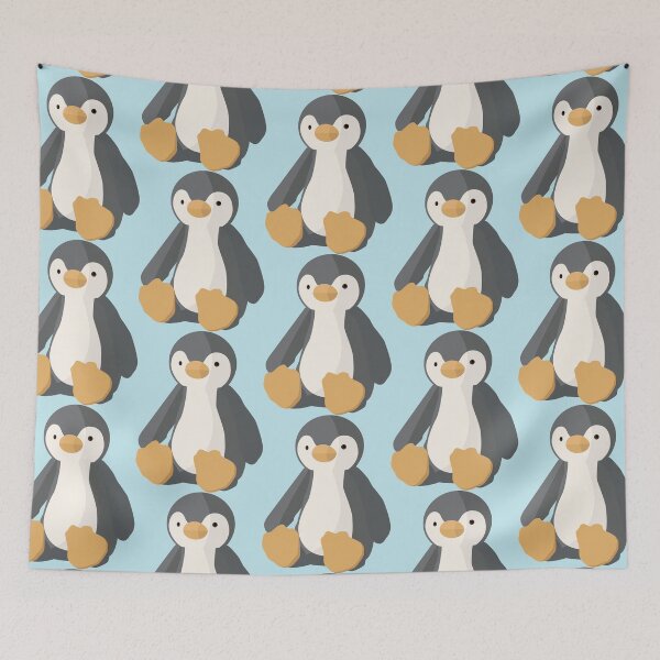 Aperçu de l'œuvre Pingouin en peluche mignon créée et vendue par RobsArtThings.
