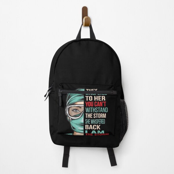 Item preview, Nurse ,RN,LP,ICU,ER,LVN,NP,CNS They Whispered To Her You Can't Withstand The Storm Nurse Educated Vaccinated Caffeinated Dedicated - Funny Nurse Gift designed and sold by codyemantai.